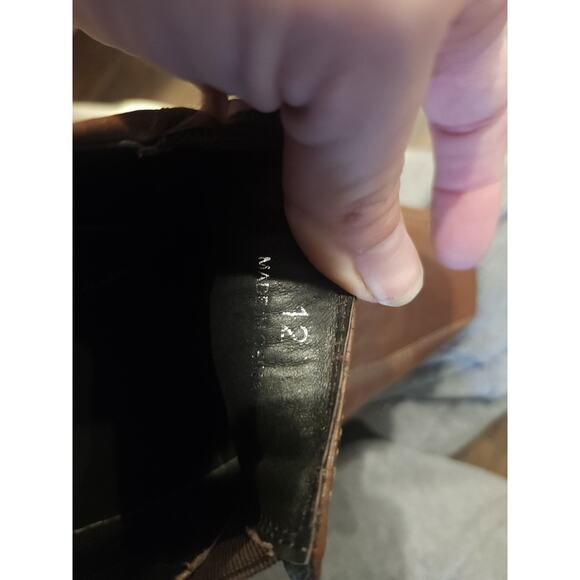 Call It Spring Men's Brown Leather Slip-On Dress Shoes Size 12 - Picture 3 of 4